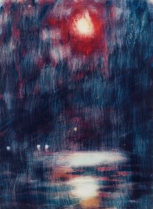 Mondschein am Lago Maggiore von Christian Rohlfs