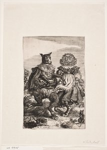 Hund und Katze, die tanzen