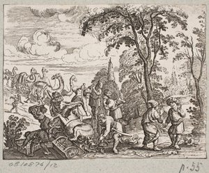 Illustration zu Adam Olearius, „Persianischer Rosenthal von einem sinnreichen Poeten Schich Saadi [...]“, Schleswig 1660