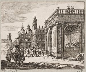 Illustration zu Adam Olearius, „Persianischer Rosenthal von einem Sinnreichen Poeten Schich Saadi […]“, Schleswig 1660