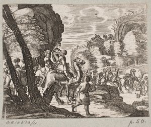 Illustration zu Adam Olearius, „Persianischer Rosenthal von einem Sinnreichen Poeten Schich Saadi […]“, Schleswig 1660 von Christian Rothgiesser