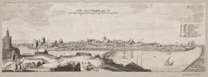 Ansicht von Narva vom Fluss aus