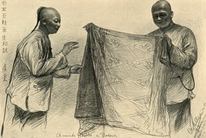 Chinesische Kaufleute in Batavia, Niederländisch-Ostindien, 1898 von Christian Wilhelm Allers