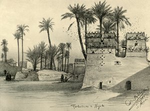 Häuser in Nagada, Ägypten, 1898 von Christian Wilhelm Allers