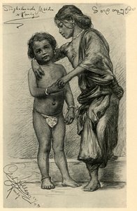 Singhalesische Mädchen, Kandy, Ceylon, 1898