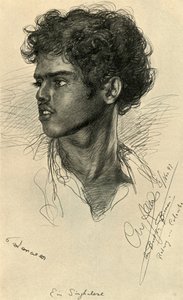 Singhalesischer Mann, Colombo, Ceylon, 1898 von Christian Wilhelm Allers