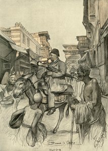 Straße in Kairo von Christian Wilhelm Allers