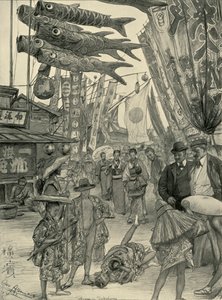 Straßenszene, Yokohama, Japan, 1898