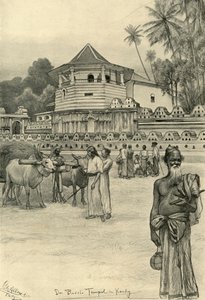 Der Tempel des Zahns, Kandy, Ceylon von Christian Wilhelm Allers