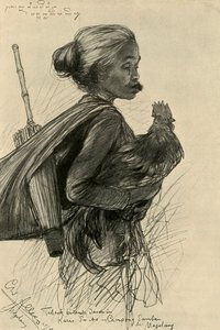 Frau, die Tabak kaut, Magelang, Java