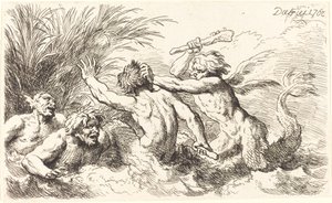 Kämpfende Tritonen von Christian Wilhelm Ernst Dietrich