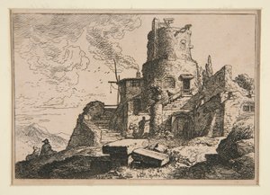 Landschaft mit Turm