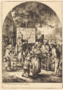 Die Sängerin auf dem Jahrmarkt