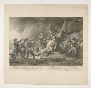 Der Tod von General Montgomery in Quebec von Christian Wilhelm Ketterlinus