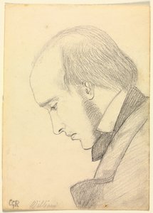 Porträt von William Michael Rossetti von Christina Georgina Rossetti