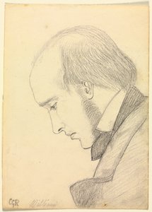 Porträt von William Michael Rossetti von Christina Georgina Rossetti