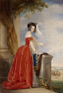 Porträt der Kaiserin Alexandra Fjodorowna Charlotte von Preußen, Ehefrau von Kaiser Nikolaus I., 1798-1860, nach 1844