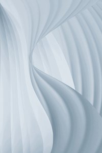 Fließende blaue Kurven von Christina Sillen
