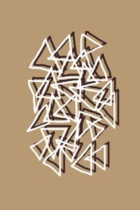 Geschichtete geometrische Dreiecke von Christina Sillen