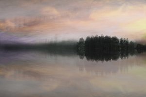 Nebliger Seehorizont von Christina Sillen