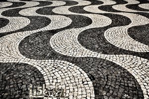 Welliges Kopfsteinpflaster-Mosaik