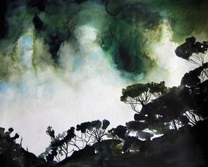 Stimmungsvolle Waldhimmel von Christine Lindstrom