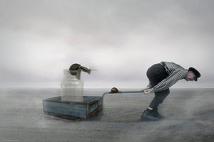Absurde Schneckenreise von Christine von Diepenbroek