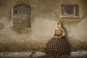 Melancholischer Vintage-Reisender von Christine von Diepenbroek