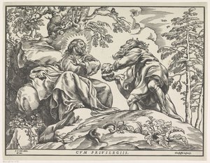 Versuchung Christi von Christoffel Jegher