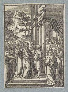 Christus heilt einen Mann mit Wassersucht am Sabbat