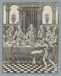 Festmahl von Wasti, der Frau von Ahasveros