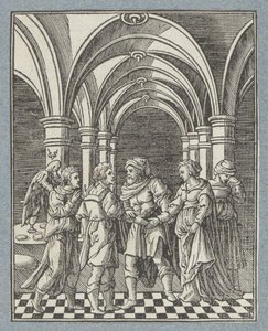 Hochzeit von Tobias und Sara von Christoffel van Sichem (II)
