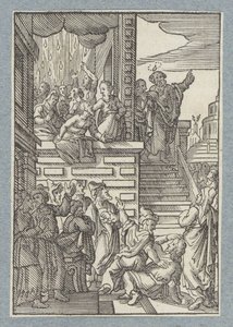 Petrus predigt in Jerusalem