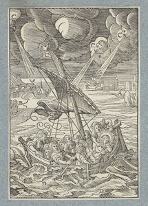 Sturm auf dem See Genezareth von Christoffel van Sichem (II)