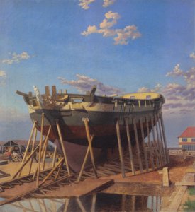 Eine Korvette auf der Helling