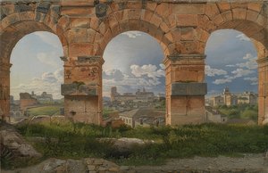 Blick durch drei Bögen vom Kolosseum von Christoffer Wilhelm Eckersberg