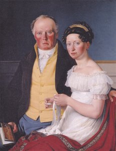Doppelporträt von Graf Preben Bille-Brahe und seiner zweiten Frau, Johanne Caroline, geborene Falbe