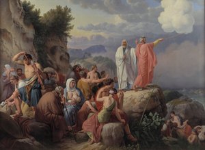 Die Israeliten ruhen sich nach der Überquerung des Roten Meeres aus von Christoffer Wilhelm Eckersberg