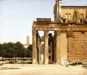 Blick auf die Via Sacra, Rom, 1814 von Christoffer Wilhelm Eckersberg