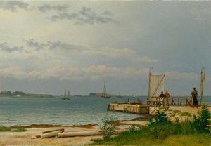 Blick auf Koster vom Steg in Kallehave