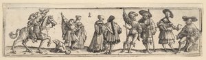 Landsknechte und Damen, 1531 von Christoph Bockstorffer