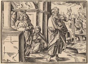 Christus erzählt seinen Jüngern vom Jüngsten Gericht