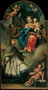 Der heilige Johannes von Nepomuk empfängt von Maria den Sternenkranz