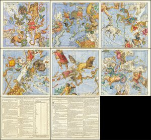 Beschreibung des Himmelsglobus in sechs flachen Tafeln von Christoph Weigel the Elder