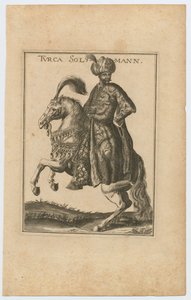 Suleiman II 1642-1691, Sultan des Osmanischen Reiches, 1710 von Christoph Wiegel