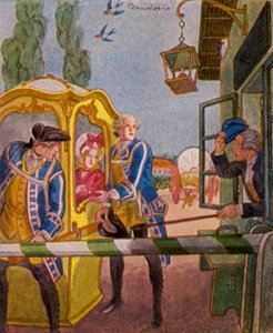 Chaise Am Schlagbaum / Chaise am Schlagbaum von Christophe (1856 1945)