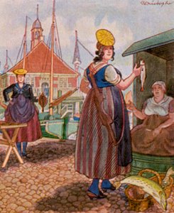 Hamburger Fischmarkt von Christophe (1856 1945)
