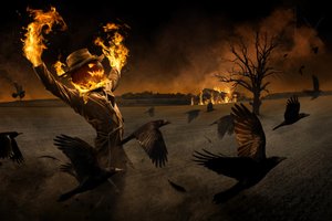 Halloween-Strohmann-Inferno