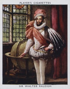 Sir Walter Raleigh (Farblithografie) von Christopher (after) Clark