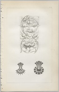 Die Kunst des dekorativen Designs: mit einem Anhang, der die Stunden des Tages angibt, zu denen Blumen öffnen, veröffentlicht von Day & Son, London, 1862 von Christopher Dresser